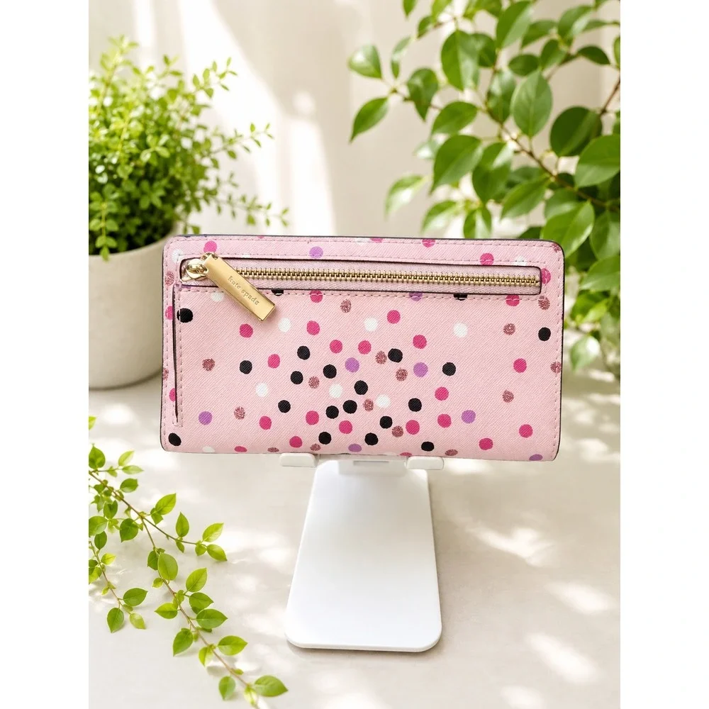 W279 Kate Spade Staci festive confetti wallet Nwt